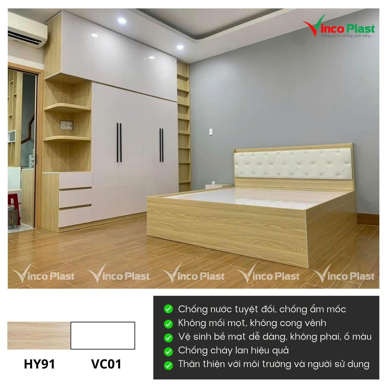 Combo Giường Tủ Nhựa Cao Cấp